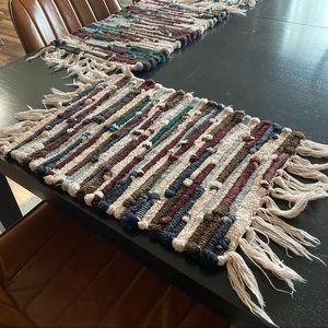 Handwoven Multicolored Placemats (set of 3)
